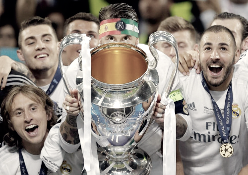 Sergio Ramos levantando la UEFA Champions League | Foto: Twitter oficial Sergio Ramos