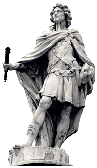 Estatua del monarca Requiario, Fuente: Wikicomons