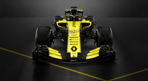 O preto e o amarelo dominam o carro da Renault mais uma vez (Foto: Divulgação/Renault Sport F1)