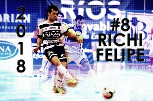 Richi Felipe jugando el balón | Fuente Imagen: Web LNFS
