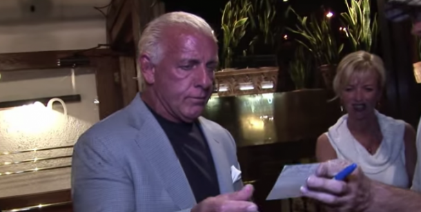 Flair has gotten himself into a number of awkward situations over the years (image; yibada)