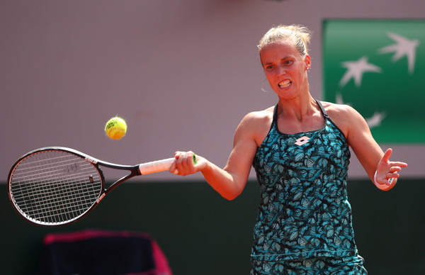 Richel Hogenkamp made successful changes to her tactics and played fearlessly to take the second set | Photo: Clive Brunskill/Getty Images Europe