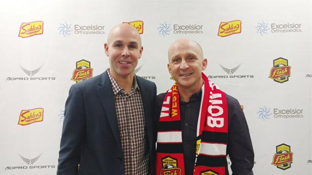 Paul Riley after becoming Western New York Flash's head coach prior to the 2016 NWSL season | Source: nwslsoccer.com