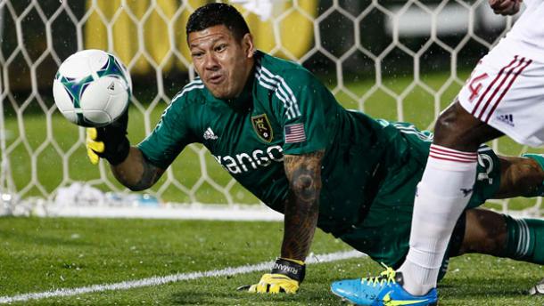 RSL's goalkeeper Nick Rimando will have to put in a great performance on the road on Wednesday against Tigres UNAL to have a shot of winning the first leg of the quarterfinals in the CONCACAF Champions League. Photo provided by USA TODAY Sports. 