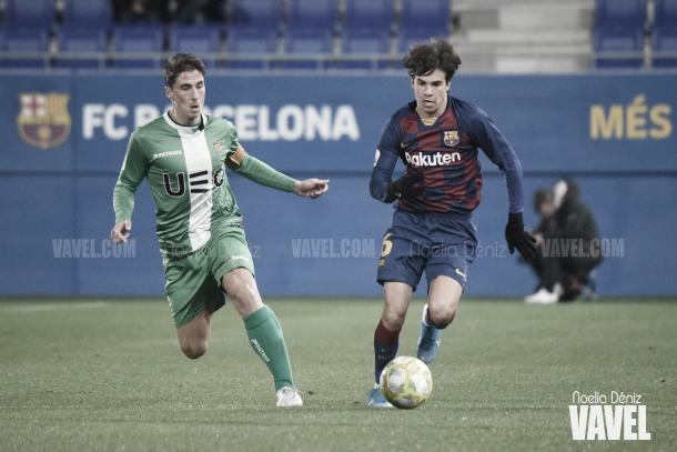 Riqui Puig ante el Cornellà. | Foto: Noelia Déniz
