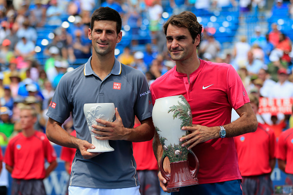 Federer wins his 7th Cincinnati title, defeating Djokovic in two sets. Credit: Rob Carr/Getty Images