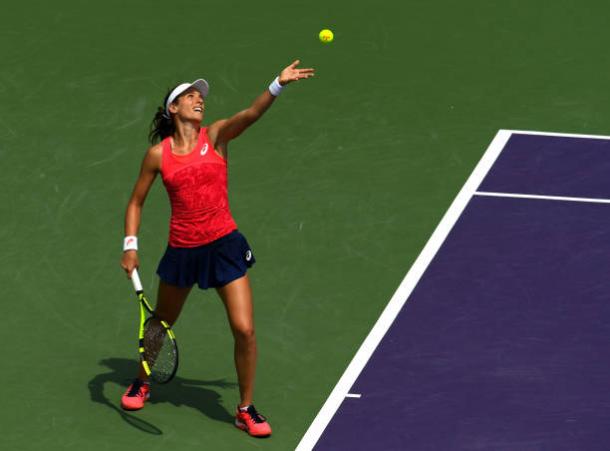 Johanna Konta in action at the Miami Open earlier this year (Getty/Rob Holdy)