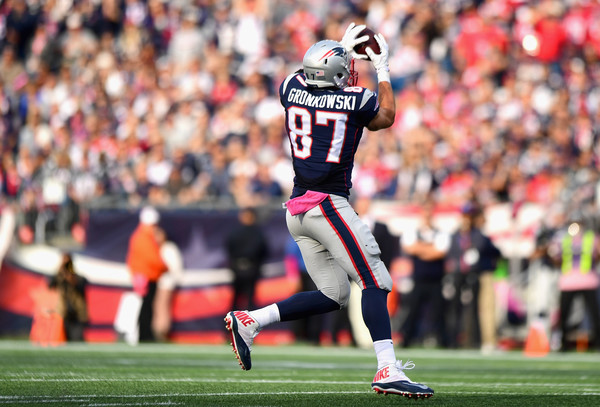 New England Patriots tight end Rob Gronkowski |Source: Billie Weiss/Getty Images North America|