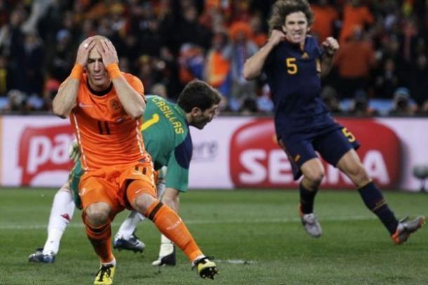 Robben en la final del Mundial 2010. Foto: FIFA