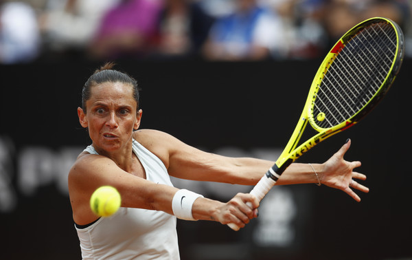 Roberta Vinci in action during the last match of her career | Photo: Julian Finney/Getty Images Europe