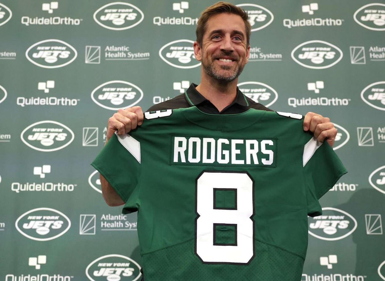 Aaron Rodgers watches as Zach Wilson starts for Jets in preseason opener –  NBC New York