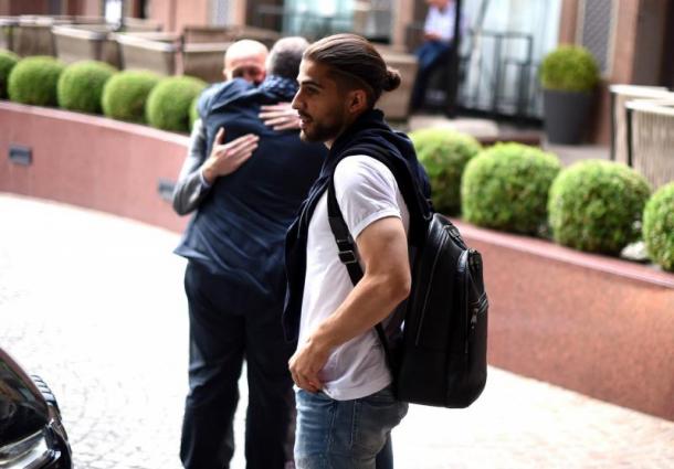 Ricardo Rodriguez al suo arrivo nel centro di Milano, milannews.it