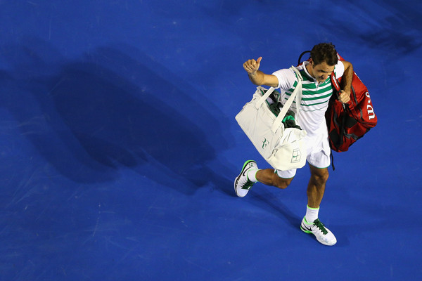 Federer exits the Australian Open. Photo: Cameron Spencer/Getty Images