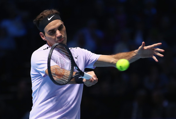 Roger Federer in action at the Nitto ATP World Tour Finals | Photo: Clive Brunskill/Getty Images Europe