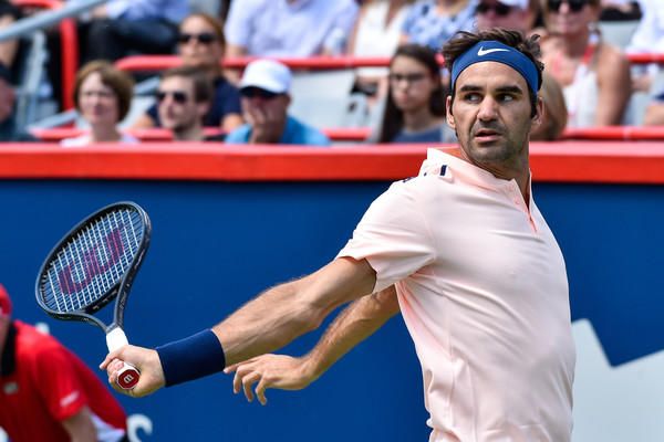 Roger Federer in action during the match | Photo: Minas Panagiotakis/Getty Images North America