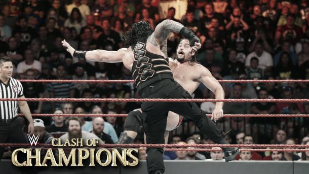 Rollins battles Rusev at Clash of Champions (image: youtube.com)