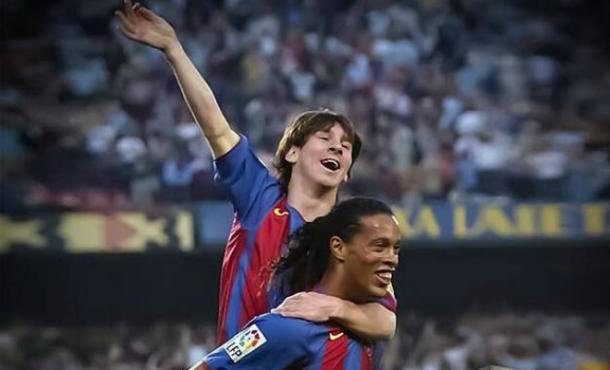 Messi y su primer gol I Foto: barcelonanoticias.com