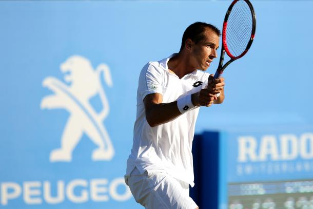 Rosol looked out of sorts on court today. Photo: Getty