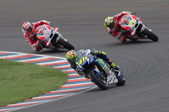 Rossi chased by the two Ducati's | Photo: motogp