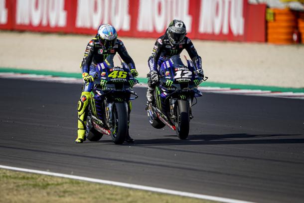 Rossi y Maverick en Romagna / Fuente: Yamahamotogp.com