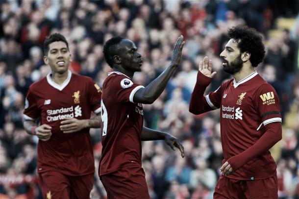 Salah, Mané y Firmino otra vez fueron determinantes. Foto: Liverpool