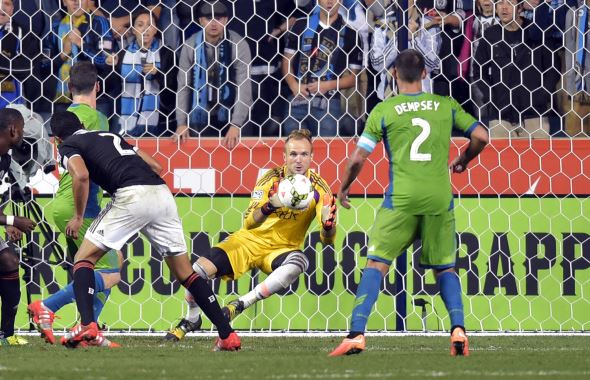 Stefan Frei makes a save against the Philadelphia Union | Drew Hallowell - Getty Images