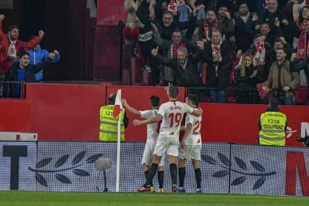 Celebración del gol de Nolito | Foto: J.Jiménez / Photographers Sports