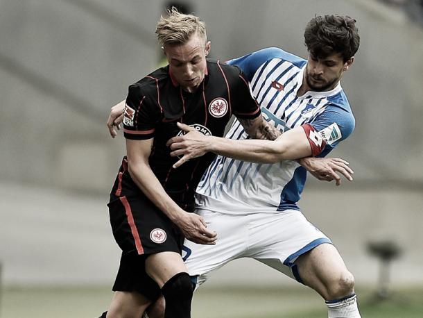 Kittel and Strobl battle for the ball. | Image: Getty Images