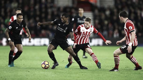 Empate entre el Southampton y Liverpool 0-0. Foto: Getty Images.