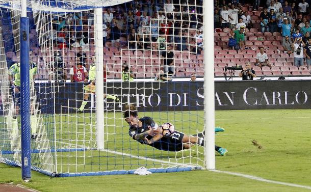 Romagnoli's save | Photo: Francesco Pecoraro/Getty Images