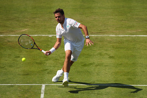 Wawrinka played a good match but was troubled by a left knee problem (Photo by Clive Brunskill / Getty)