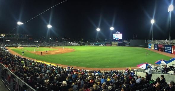 A general view of CHS Field during the game. 