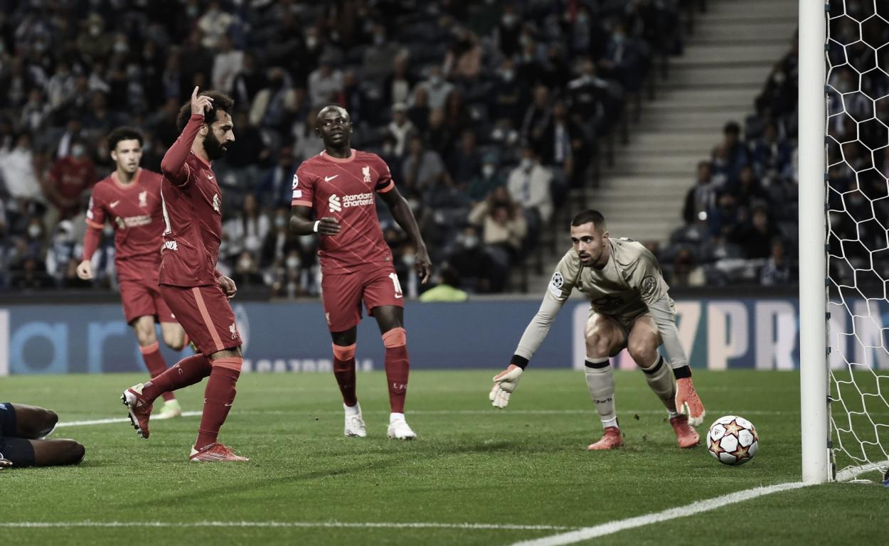 Salah marcó el 1-0. Foto: Champions League.