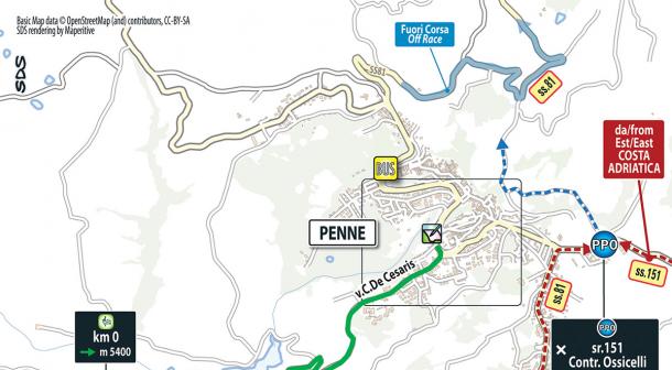 Salida etapa 10: Penne - Gualdo Tadino | Foto: Giro de Italia