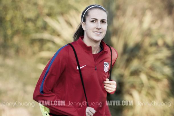 Sarah Killion is one of the uncapped midfielders in camp (Photo: Vavel.com/Jenny Chuang)