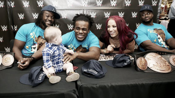 Big E said the stable is currently a good fit but Sasha Banks would be his choice if forced to pick (image: community.wwe.com)