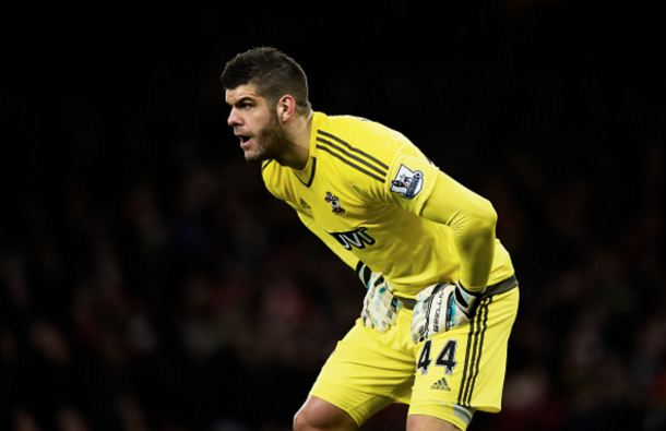 Forster was in terrific form to earn the Saints a point. (Photo: Getty Images)
