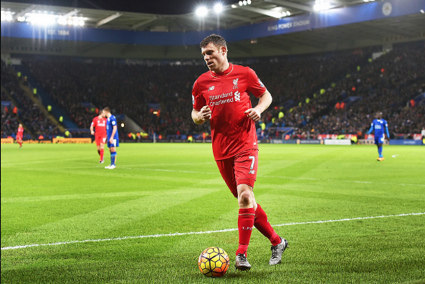 Liverpool's midfield trio of Can, Lucas and Henderson were easily overawed. (Picture: Getty Images)