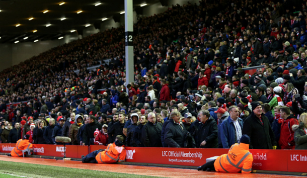 Fans left in their thousands in the 77th minute to protest increasing ticket prices. (Picture: Getty Images)