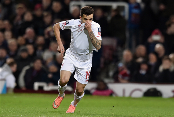 Coutinho celebrated his return from injury with an excellent goal. (Picture: Getty Images)