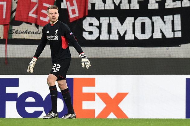 Mignolet in Augsburg on Thursday evening. (Picture: Getty Images)