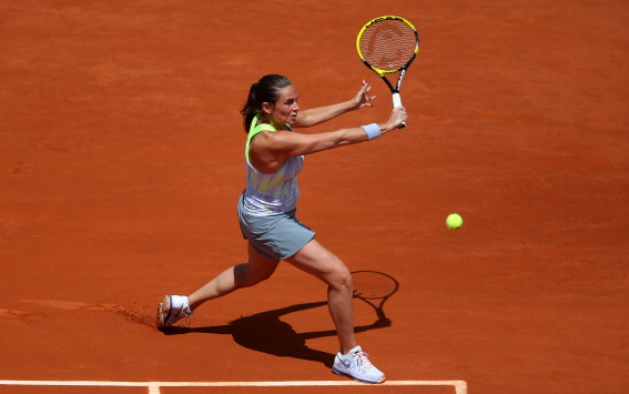 Roberta Vinci during the 2013 French Open. Source:Getty Images/Julian Flnney