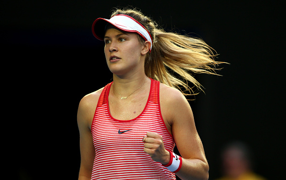Eugenie Bouchard during the Australian Open. Source: Mark Kolbe/Getty Images