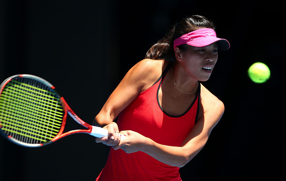 Su-Wei Hsieh during the Australian Open. Source: Mark Kolbe/Getty Images