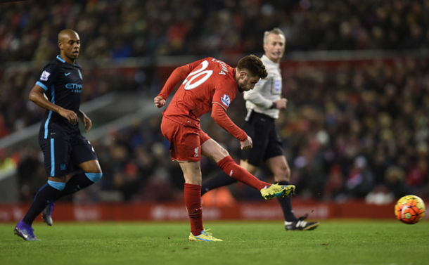 Lallana's speculative strike from fully 25-yards opened the deadlock before the half-hour mark. (Picture: Getty Images)