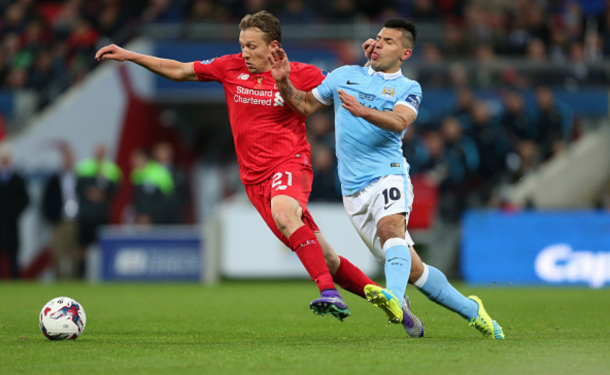 Lucas picked up a knock after a terrific individual performance against City. (Picture: Getty Images)