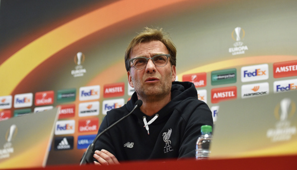 Klopp addresses the media. (Picture: Getty Images)