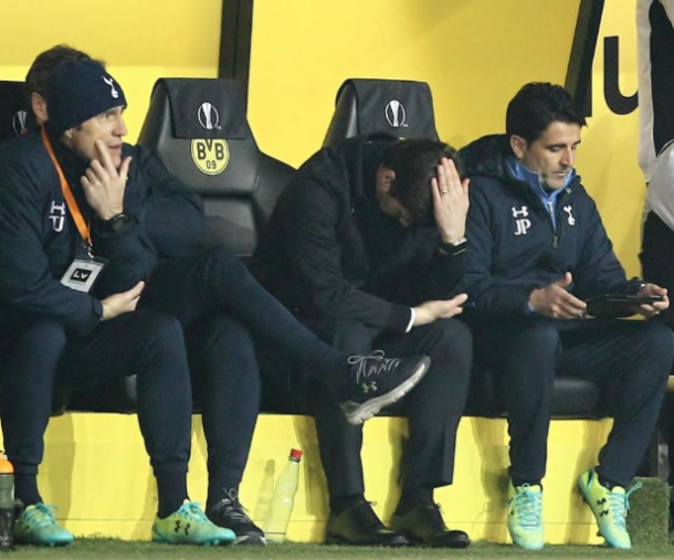 A disappointed Pochettino. (photo: telegraph)