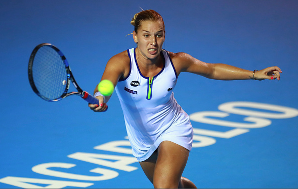 Dominica Cibulkova during her run to the Acapulco Finals. Photo:Getty Images/Miguel Tovar/STF