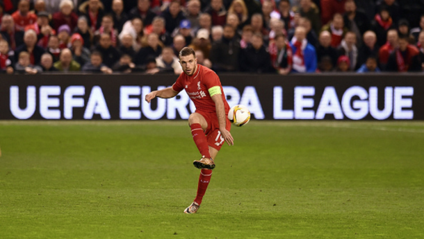 Henderson captained the Reds to a vital first-leg victory over United at Anfield. (Picture: Getty Images)